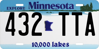 MN license plate 432TTA