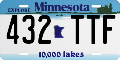 MN license plate 432TTF