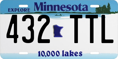 MN license plate 432TTL