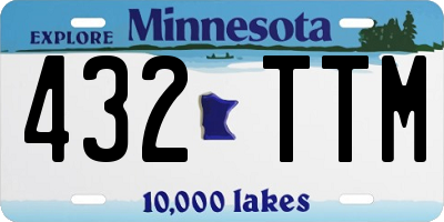 MN license plate 432TTM