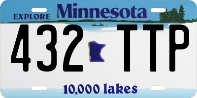 MN license plate 432TTP