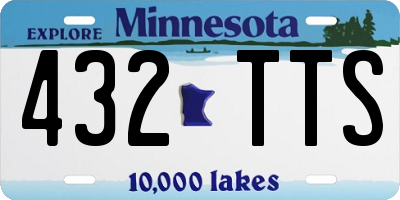 MN license plate 432TTS