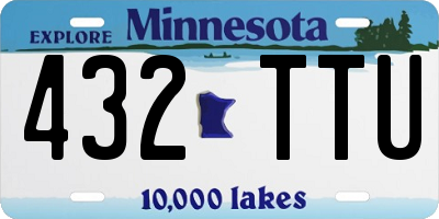 MN license plate 432TTU