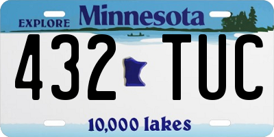 MN license plate 432TUC