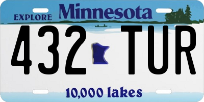 MN license plate 432TUR