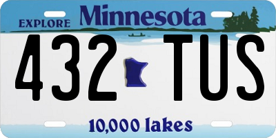 MN license plate 432TUS
