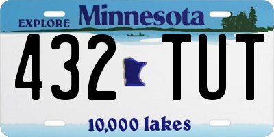 MN license plate 432TUT