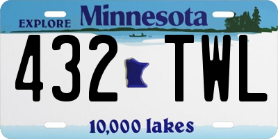MN license plate 432TWL