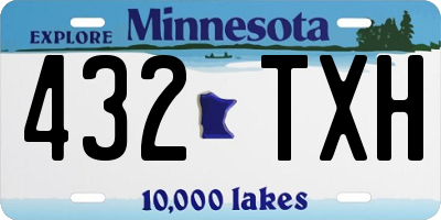 MN license plate 432TXH