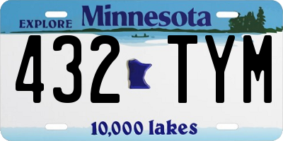 MN license plate 432TYM