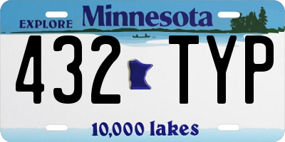 MN license plate 432TYP
