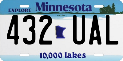 MN license plate 432UAL