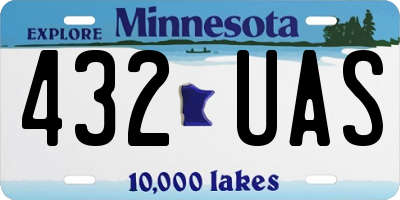 MN license plate 432UAS