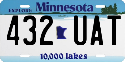 MN license plate 432UAT
