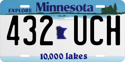 MN license plate 432UCH