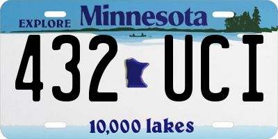 MN license plate 432UCI