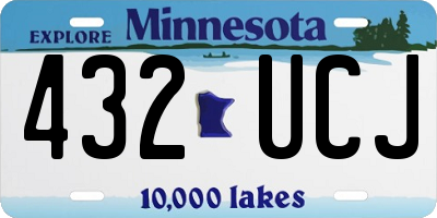 MN license plate 432UCJ