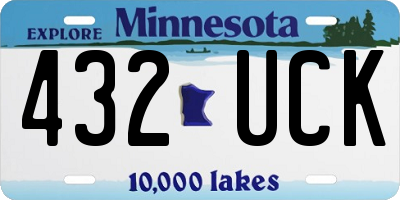 MN license plate 432UCK