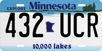 MN license plate 432UCR