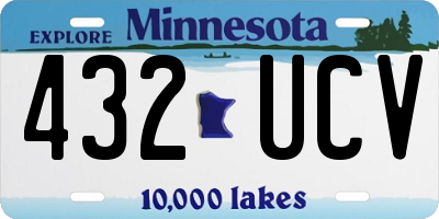 MN license plate 432UCV