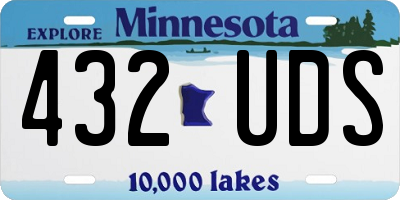 MN license plate 432UDS