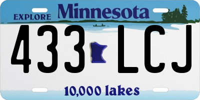 MN license plate 433LCJ
