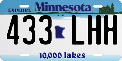 MN license plate 433LHH