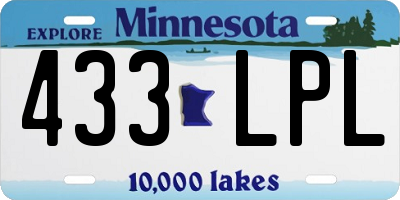 MN license plate 433LPL