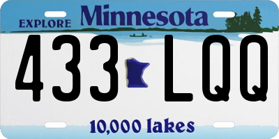 MN license plate 433LQQ