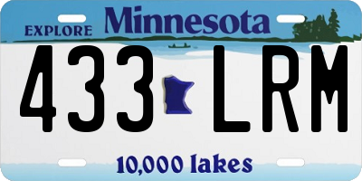 MN license plate 433LRM