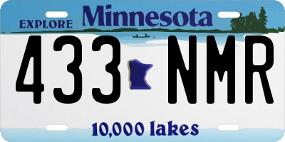 MN license plate 433NMR