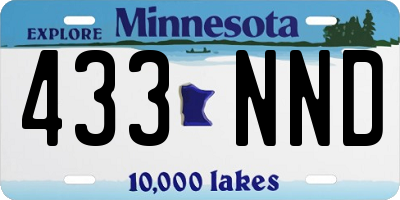 MN license plate 433NND