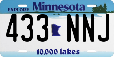 MN license plate 433NNJ