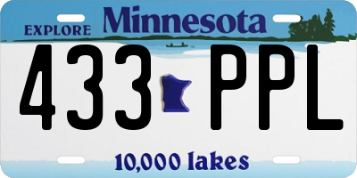 MN license plate 433PPL