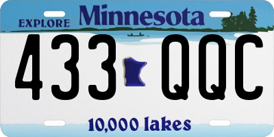 MN license plate 433QQC