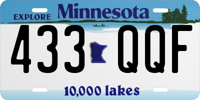 MN license plate 433QQF