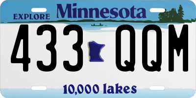 MN license plate 433QQM
