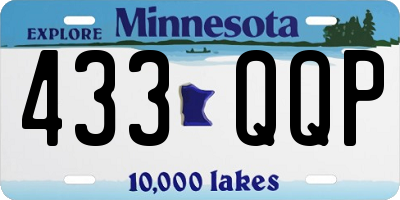 MN license plate 433QQP