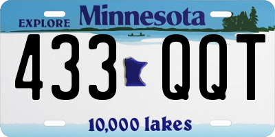 MN license plate 433QQT