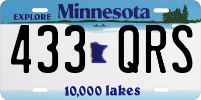 MN license plate 433QRS
