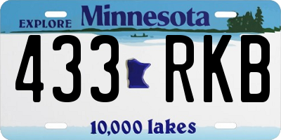 MN license plate 433RKB