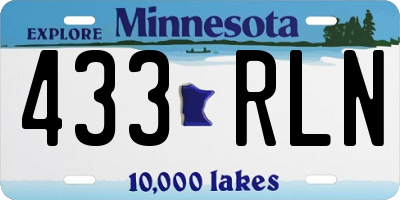 MN license plate 433RLN