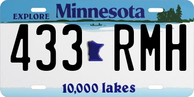 MN license plate 433RMH