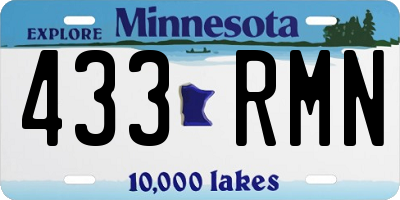 MN license plate 433RMN
