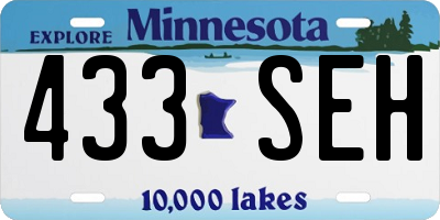 MN license plate 433SEH