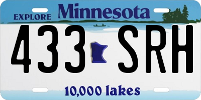MN license plate 433SRH