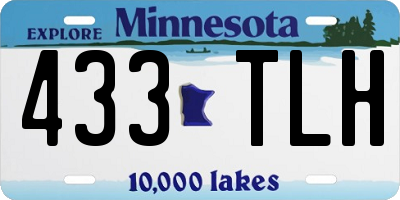 MN license plate 433TLH