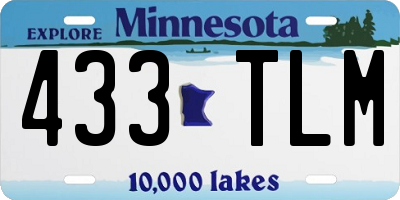 MN license plate 433TLM