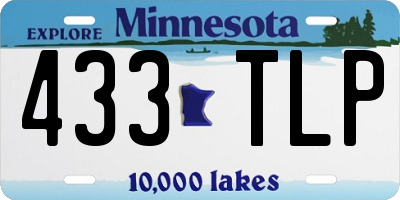 MN license plate 433TLP
