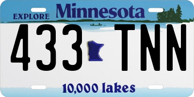 MN license plate 433TNN
